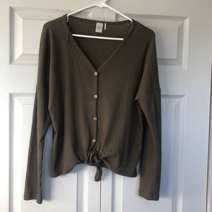 Waffle Knit Sweater
